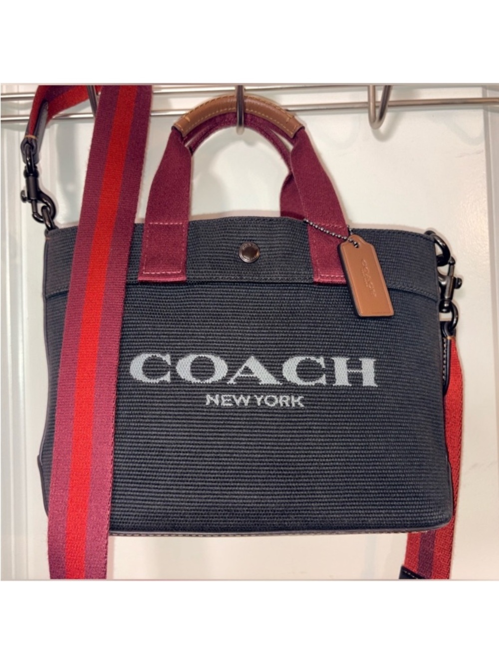 Coach Tote 20 in Colorblock Canvas & Leather - CU299
